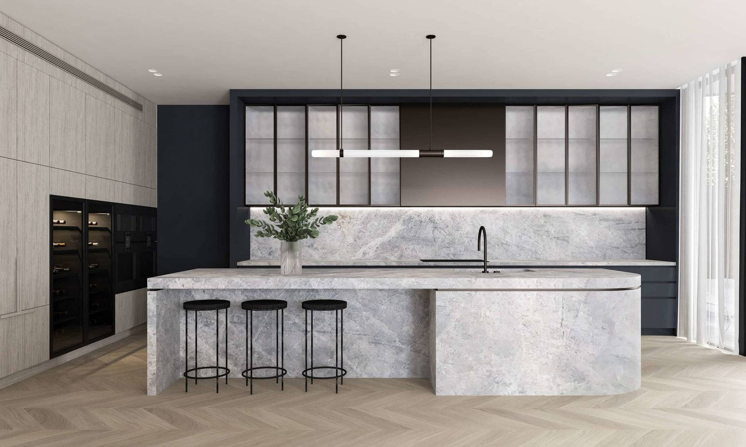 Completed single storey home in Melbourne by Senka Homes.