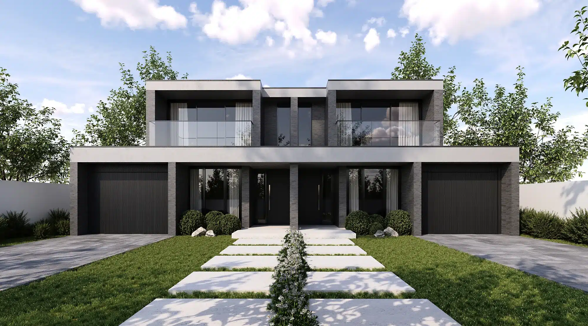 Facade of a home built by Senka Homes