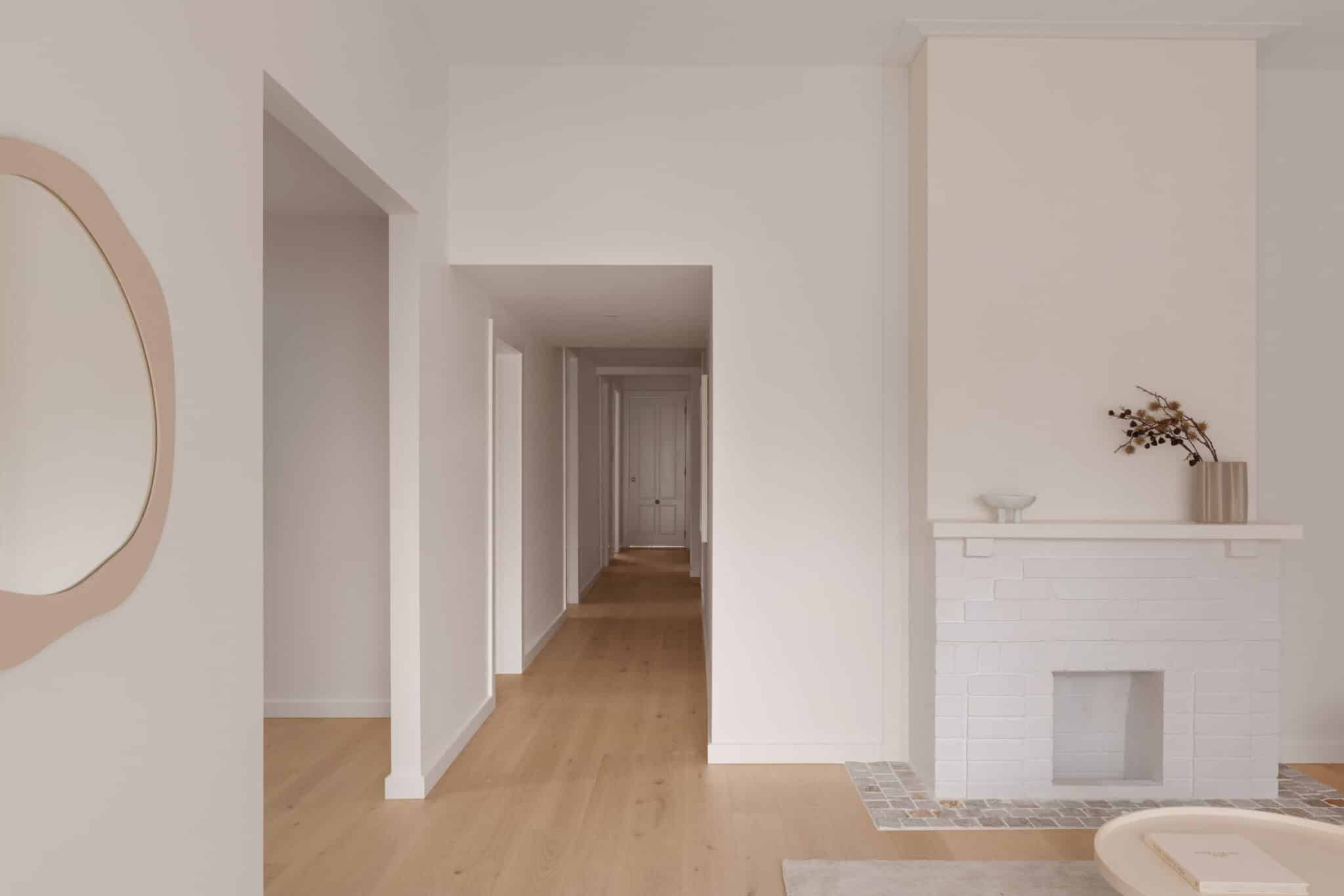 Entry and hallway in a home built by Senka Homes